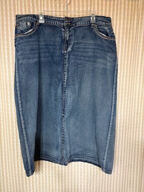 Baccini Blue Denim Skirt
